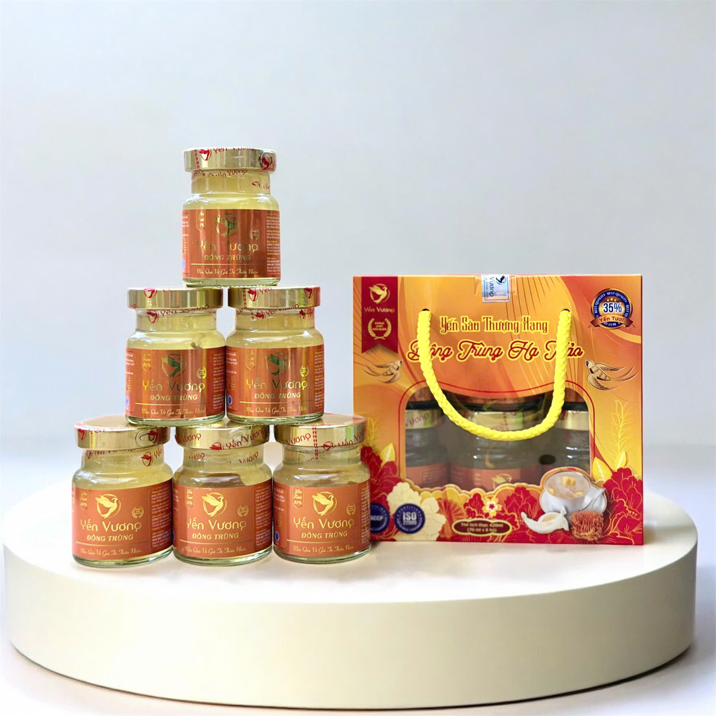 Lốc 6 hũ yến Vương 70ml Đông Trùng